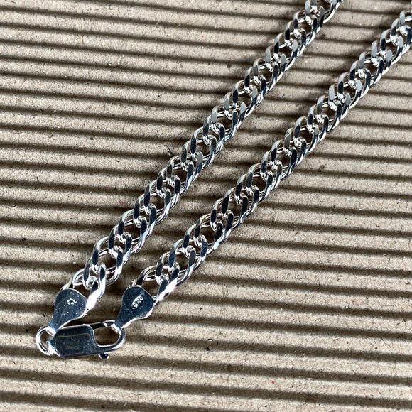 NEW 30.7 grams 18" Double Link Chain in Sterling Silver - Picture 3 of 3